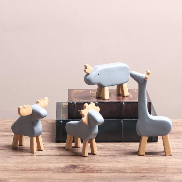 Simple Cute Animal Resin Crafts ornaments