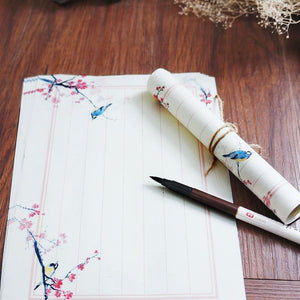 Letter Set Flower Calligraphy paper